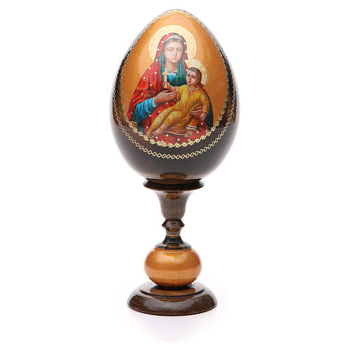 Jajko ikona decoupage Kozelshanskaya wys. całk. 20 cm 1