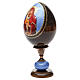 Russische Ei-Ikone, Muttergottes von Pichaevskaya, russisch imperial-Stil, Gesamthöhe 20 cm s6