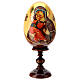 Russische Ei-Ikone, Gottesmutter von Wladimir, HANDBEMALT s1