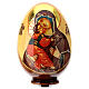 Russische Ei-Ikone, Gottesmutter von Wladimir, HANDBEMALT s2