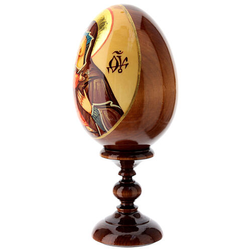 Jajko ikona rosyjska RĘCZNIE MALOWANA Vladimirskaya wys. całk. 20 cm 3
