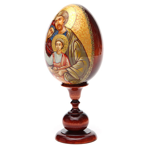 Russian Egg HAND PAINTED Holy Family 20cm 6