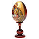 Huevo ruso de madera PINTADO A MANO Sagrada Familia altura total 20 cm s6