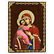 Russische Ikone, Gottesmutter von Wladimir, 20x15 cm s1
