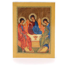 Icona Russa Trinità di Rublev 20x15 cm
