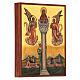 Russische Ikone, Heiliger Johannes auf einer Säule, 14x10 cm s3