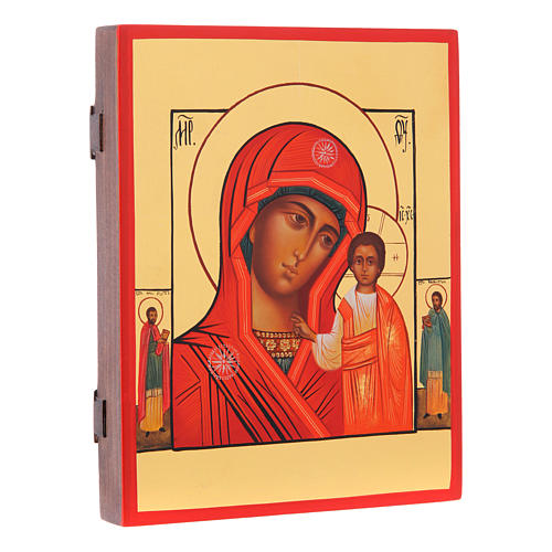 Russische Ikone, Gottesmutter von Kazan, 21x17 cm 2
