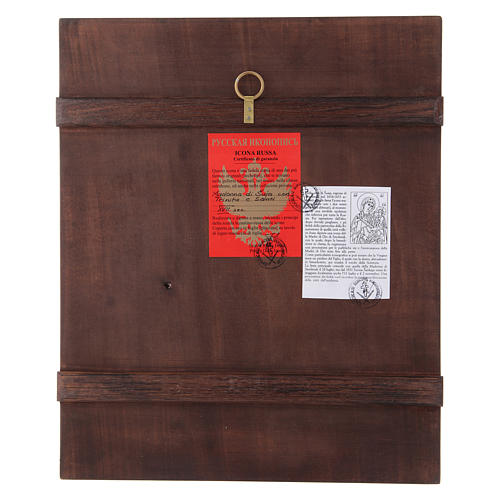 Icona russa Madonna di Suja con Trinità e Santi 36X30 cm 3