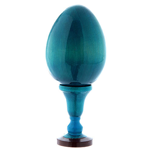 Russian Egg The Nativity, Russian Imperial style, blue 13 cm 3
