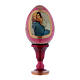 Russian Egg Madonna of the Streets, Russian Imperial style, red 13 cm s1