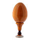 Huevo ruso amarillo de madera Virgen con Niño h tot 13 cm s3