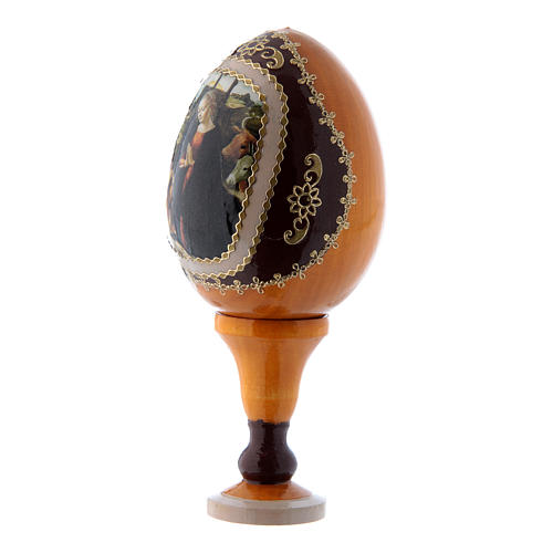 Russian Egg The Nativity, Russian Imperial style, yellow 13 cm 2
