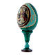 Russian Egg Madonna of the Magnificat, Russian Imperial style, green 13 cm s2