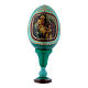 Russian Egg Nativity of Christ, Russian Imperial style, green 13 cm s1