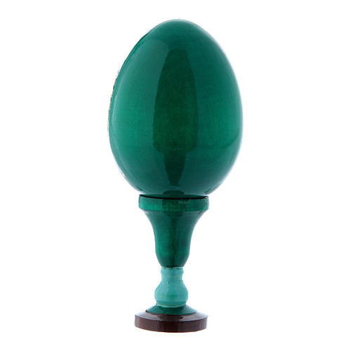 Russian Egg The Nativity, Russian Imperial style, green 13 cm 3