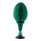 Ovo verde madeira Madona Litta h tot 13 cm Imperial russo s3