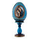 Russian Egg Madonna of the Book, Russian Imperial style, blue 16 cm s1