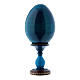 Russian Egg Small Cowper Madonna, Russian Imperial style, blue 16 cm s3