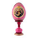 Russian Egg Madonna of the Pomegranate, Fabergé style, red 16 cm s1