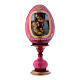 Russian Egg Madonna Litta, Russian Imperial style, red 16 cm s1