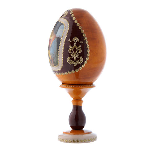 Russian Egg Madonna Litta, Russian Imperial style, yellow 16 cm 2
