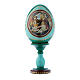 Russian Egg Madonna of the Magnificat, Russian Imperial style, green 16 cm s1