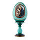 Russian Egg Madonna of the Book, Russian Imperial style, green 16 cm s1