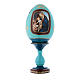 Russian Egg Madonna of the Book, Fabergé style, blue 20 cm s1