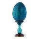 Russian Egg Madonna of the Book, Fabergé style, blue 20 cm s3