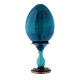 Russian Egg Madonna Litta, Russian Imperial style, blue 20 cm s3