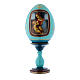 Russian Egg Madonna Litta, Russian Imperial style, blue 20 cm s1