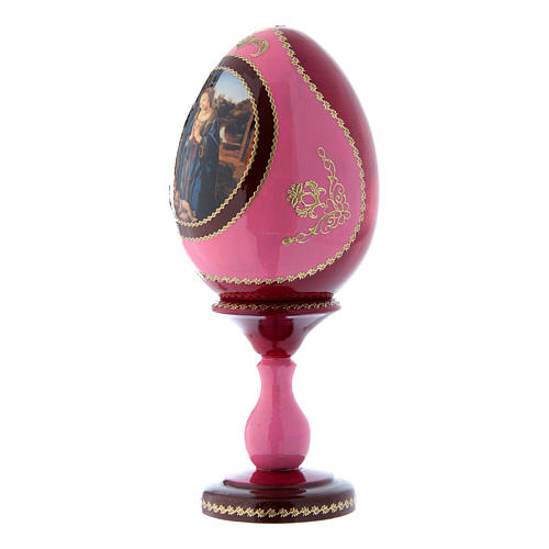 Russian Egg Madonna adoring the Child, Russian Imperial style, red 20 cm 2