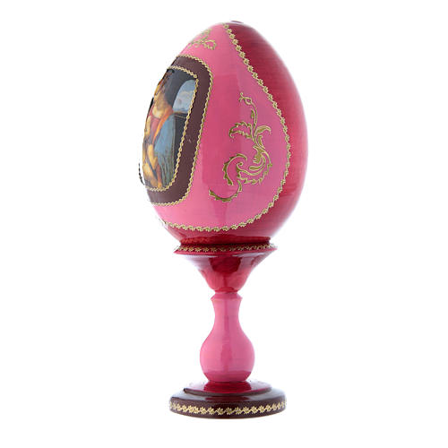Russian Egg Madonna Litta, Russian Imperial style, red 20 cm 2