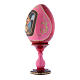 Russian Egg Madonna Litta, Russian Imperial style, red 20 cm s2