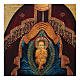 Icône russe peinte découpage Mère de Dieu Aide lors de l'accouchement 30x20 cm s2