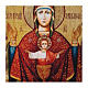 Russian icon Our Lady of the Infinte Chalice, painted and decoupaged 40x30 cm s2