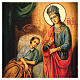 Icono ruso pintado decoupage Virgen de la curación 40x30 cm s6