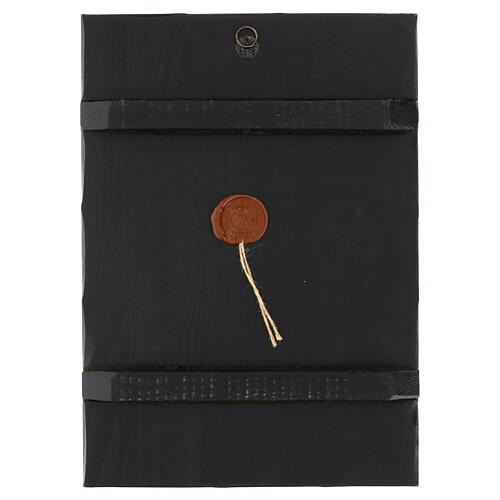 Russian icon Holy Family, painted and decoupaged 40x30 cm 4