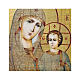 Russian icon Our Lady of Jerusalem, painted and decoupaged 10x7 cm s2
