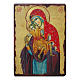 Icona russa dipinta découpage Madonna Kikkotissa 10x7 cm s1