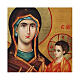 Russian icon painted decoupage, Virgin Hodegetria 10x7 cm s2
