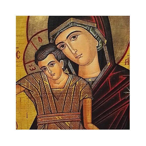 Russian icon painted decoupage, The Worthy 10x7 cm 2