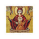 Russian icon Our Lady of the Life-giving Fountain, painted and decoupaged 17x13 cm s2