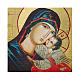 Icona Russia dipinta découpage Madonna del bacio dolce 18x14 cm s2