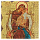 Ícone russo pintado com decoupáge Mãe de Deus Pantanassa 18x14 cm s2