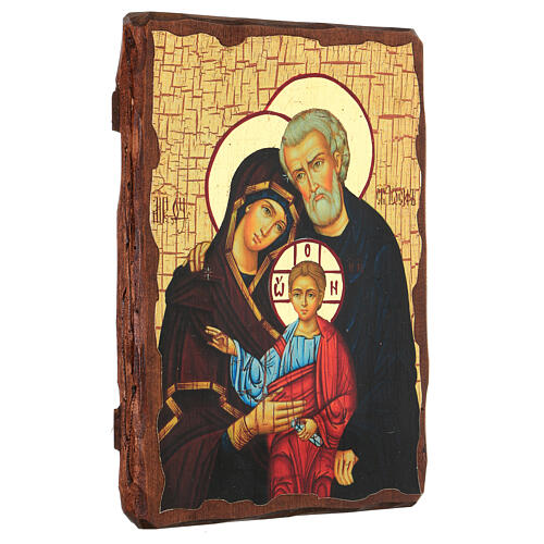Ikona rosyjska malowana, Święta Rodzina, 24x18 cm 3
