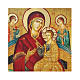 Icono ruso pintado decoupage Madre de Dios Pantanassa 24x18 cm s2