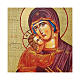 Icona russa dipinta découpage Madonna di Vladimir 24x18 cm s2