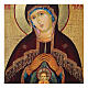 Icono ruso pintado decoupage Virgen del parto 18x24 cm s2