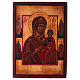 Icono Virgen de Smolensk pintado 24x20 cm estilo ruso envejecido s1